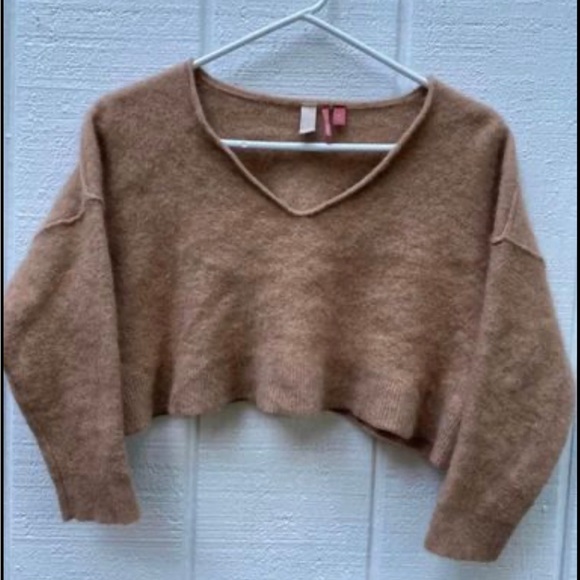 Anthropologie 100% Cashmere Cropped Sweater - (Size Small) - Picture 2 of 7